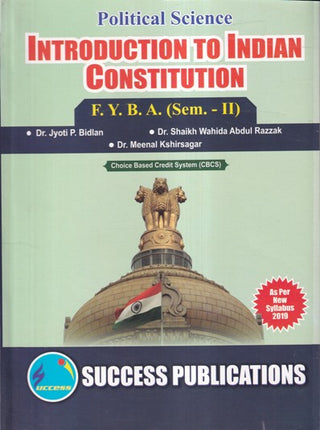 Political Science  Introduction To Indian Constitution Semester- II