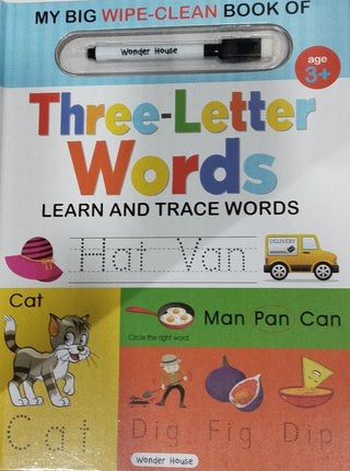 My Big Wipe-Clean Book Of Three Letter Words : Learn And Trace Words
