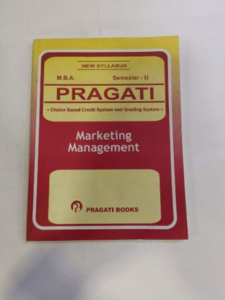 Pragati Marketing Management  M.B.A. (Semester -II)