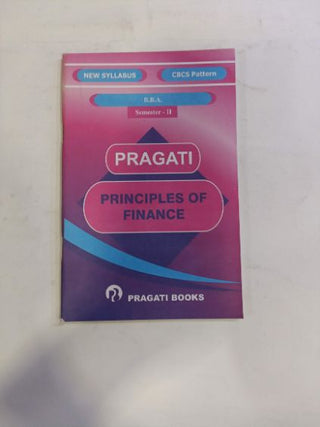 Pragati Principles Of Finance B.B.A. (Semester -II)