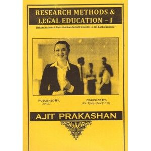 Notes On Legal Education & Research Methods - I For LLM - I, Sem - I