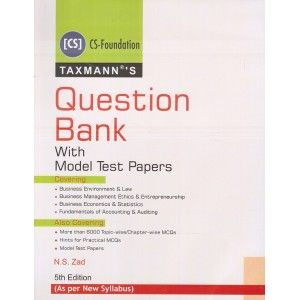 Question Bank With Model Test Papers For CS Foundation June 2019 Exam