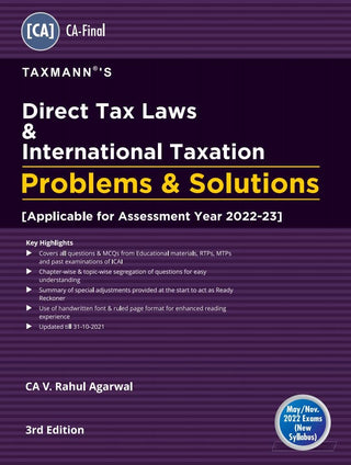 Direct Tax Laws And International Taxation Problems & Solutions For CA Final May 2022 Exam
