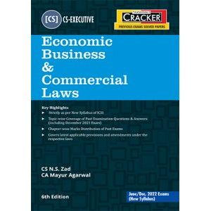 Cracker On Economic Business & Commercial Laws For CS Executive June 2022 Exam (New Syllabus)