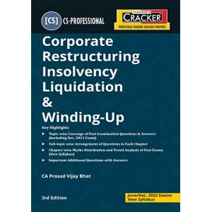 Cracker On Corporate Restructuring Insolvency Liquidation & Winding-Up For CS Professional June 2022 Exam [New Syllabus]