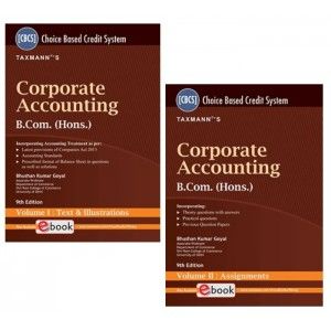 Corporate Accounting - B.Com (Hons.) Under CBCS