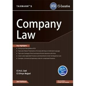 Company Law For CS Executive June 2022 Exam [New Syllabus]