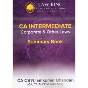 Corporate & Other Laws Summary Book For CA Intermediate May 2019 Exam
