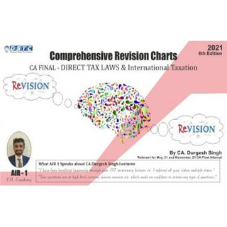 Comprehensive Revisionary Charts On Direct Tax Laws & International Taxation For CA Final May 2021 Exam 6th Edition