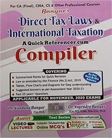 Direct Tax Laws & International Taxation -A Quick Referencer Cum Compiler