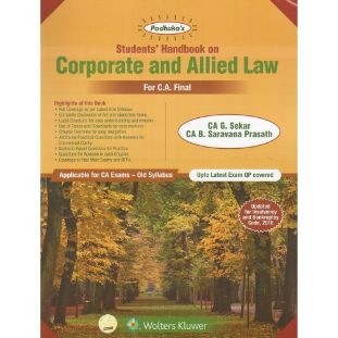 Students Handbook On Corporate And Allied Law For CA Final November 2019 Exam