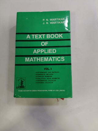 A Textbook Of Applied Mathematics Volume I
