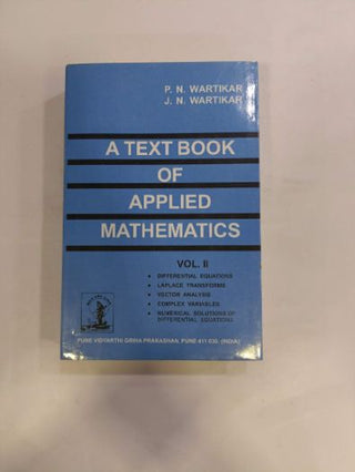 A Textbook Of Applied Mathematics Volume II