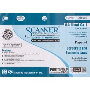 Corporate And Economic Laws Solved Scanner For CA Final Group I Paper 4 May 2020 Exam [New Syllabus]
