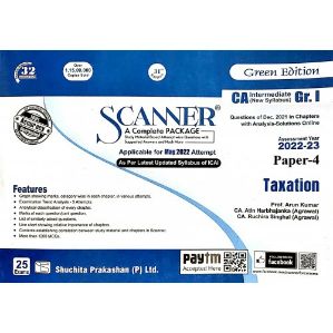 Taxation Solved Scanner For CA Inter Group 1 Paper 4 May 2022 Exam [New & Old Syllabus]