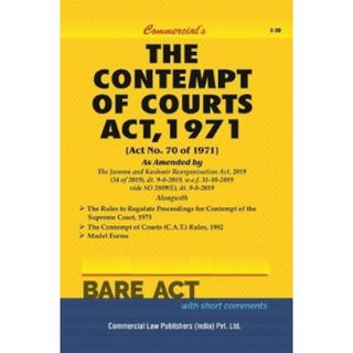 The Contempt Of Courts Act, 1971 Bare Act 2022