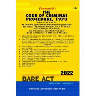 The Code Of Criminal Procedure, 1973 [CrPC] Bare Act 2022