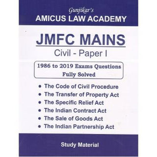 JMFC Mains Civil - Paper 1 [1986 To 2019 Exams Questions Fully Solved]