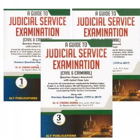 A Guide To Judicial Service Examination 2019 [Civil & Criminal] With Previous Questions Papers (1972 To 2017) [3 Vols.]