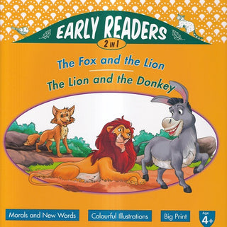 Early Readers 2 In 1 The Fox And The Lion, The Lion And The Donkey