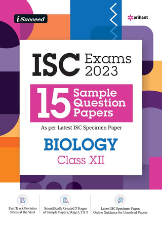 I-Succeed ISC Exams 2023 15 Sample Question Papers Biology Class XII