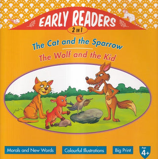 The Cat And The Saprrow The Wolf And The Kid Early Readers 2 In 1 Age 4+
