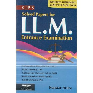 Solved Papers For LL.M Entrance Examination