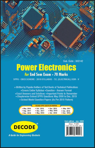 SPPU 19 कोर्ससाठी पॉवर इलेक्ट्रॉनिक्स (TE - SEM V - ELECTRICAL- 303142) (END SEM) (डीकोड)