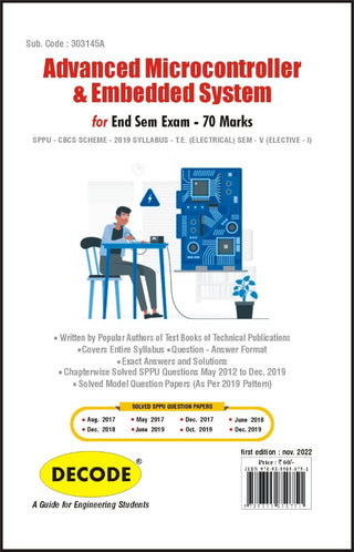 Advanced Microcontroller and Embedded System for SPPU 19 Course (TE - SEM V - ELECTRICAL- 303145A) (END SEM) (Decode)