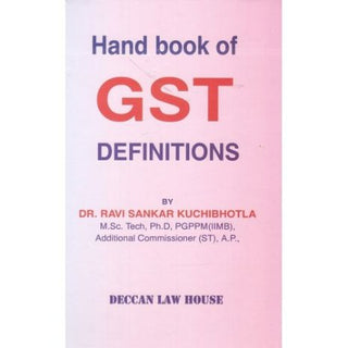 Handbook Of GST Definitions