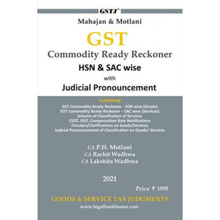 जीएसटी कमोडिटी रेडी रेकनर HSN आणि SAC नुसार न्यायिक निर्णयासह