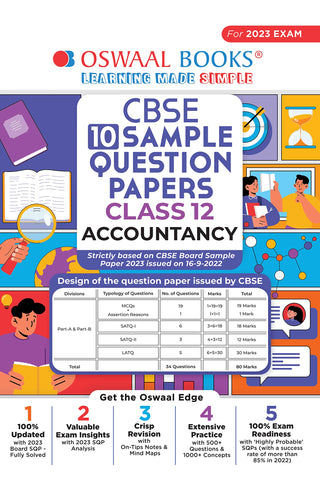 CBSE 10 Sample Question Papers Accountancy (Class 12)