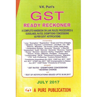 GST Ready Reckoner 2017