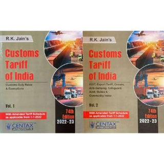 Customs Tariff Of India 2022-23 [In 2 Vols.] (7th Edition)