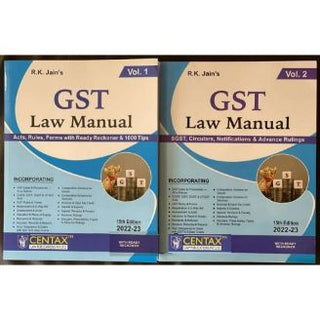 GST Law Manual 2022-23 [2 Vols]