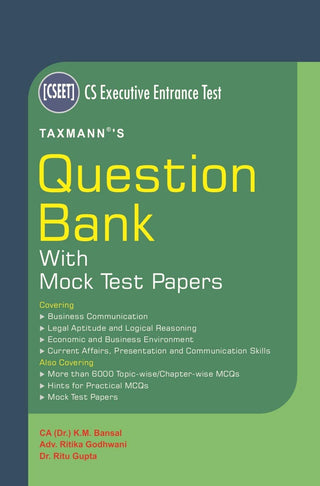 Question Bank With Mock Test Papers (Executive Entrance)