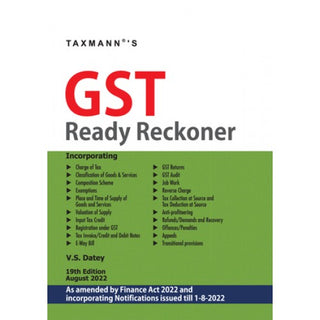 GST Ready Reckoner 2022-23
