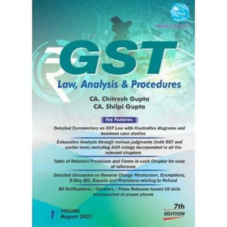 GST Law, Analysis & Procedures 2021 [2 Vols.]