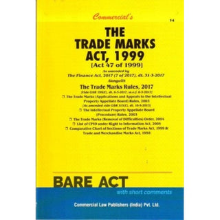 Law Publisher's The Trade Marks Act, 1999 Bare Act 2022