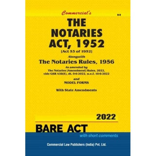 The Notaries Act, 1952 & Rules, 1956 Bare Act 2022