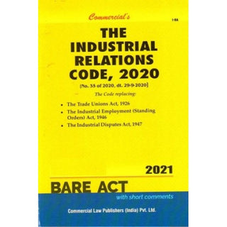 The Industrial Relations Code, 2020 Bare Act 2021