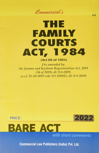 The Family Courts Act, 1984 Bare Act 2022