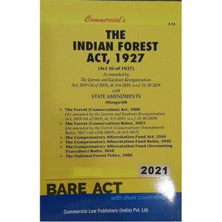Forest Act, 1927 Bare Act 2021