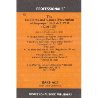 The Bare Act On Emblems And Names (Prevention Of Improper Use) Act, 1950