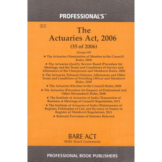 The Actuaries Act, 2006 Bare Act