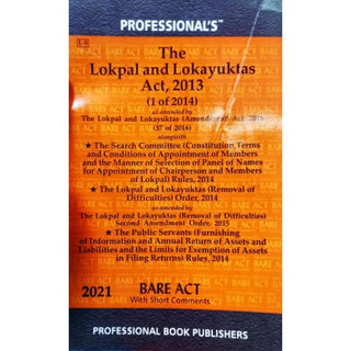 The Lokpal & Lokayuktas Act, 2013 Bare Act 2021