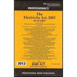 The Electricity Act, 2003 Bare Act 2013