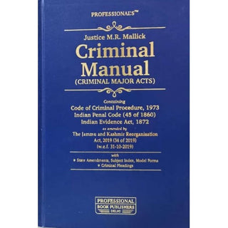 Criminal Manual (Criminal Major Acts)