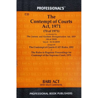 The Contempt Of Courts Act, 1971 Bare Act 2021
