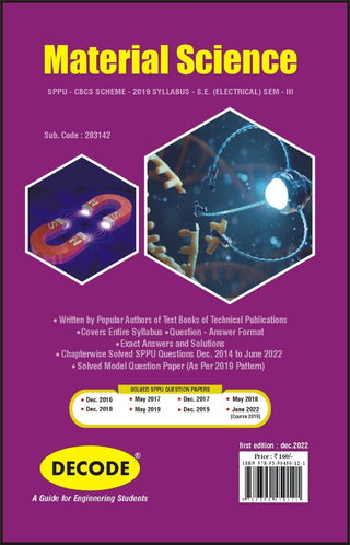 Material Science  for SPPU 19 Course (SE - III - Electrical - 203142) (Decode)